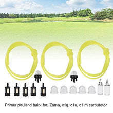 Rockyin 1.5 Metri 3 diametri del Tubo Tubo Carburante con Snap in Primer Bulb, Filtro Carburante Fit for Zama Stihl
