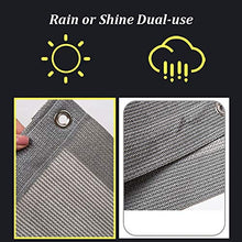 Rete ombreggiante Tenda da Sole A Vela Rettangolare con Tendalino Grigia con Passacavi, Balcone Esterno con Protezione Solare da 90% (Size : 1mx4m)