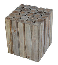 Vintage Line - Tavolino/tavolo/sgabello/base in legno di teak non trattato