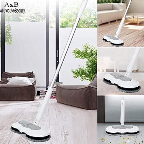 SSAYY Spray Mop Pulizia Automatica Rotativa della Famiglia Che Pulisce Casa Elettrica Senza Fili 7.4V 2600Mah 150Ml 15W 60Minutes Mop 60Db
