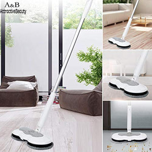 SSAYY Spray Mop Pulizia Automatica Rotativa della Famiglia Che Pulisce Casa Elettrica Senza Fili 7.4V 2600Mah 150Ml 15W 60Minutes Mop 60Db