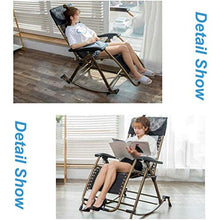 XLYYHZ Sedia Zero Gravity Sedie a Dondolo Giardino Esterno per Adulti Relax Comfort | Lettino da Giardino con poggiapiedi Regolabile e Schienale reclinabile | Sedia reclinabile Pieghevole per Sedia