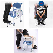 HUOQILIN Sedia da Bagno Doccia con Schienale Elder Disabili Sgabello per Disabili Disabilità Blu