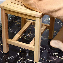 Diaod Sgabello da Bagno Sgabello in Legno massello Sgabello da Doccia Impermeabile Antiscivolo per Donne in Gravidanza