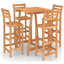 FAMIROSA Set da Bar da Giardino 5 pz in Legno Massello di Acacia-7849