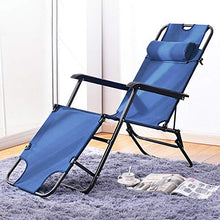 FUFU Sedie a Sdraio Lounge Chair, Lazy Chair Backrest Folding Bed Lunch Break Chair Outdoor Portatile Sedia per Il Tempo Libero Siesta Letto 176 * 48 * 30cm Pieghevoli