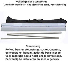 (Usando in affari) Roll Up Banner 80 200cm Piano Startning Guardia, Banner estraibile portatile in lega di alluminio con scudo trasparente per ufficio, negozi, ristorante, aula e più banner stand