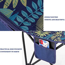 LINGZE Sedia da Campeggio Pieghevole Leggera e compatta, Sedia da Spiaggia Portatile con Borse per Campeggio, Giardino, Gite in roulotte, Pesca