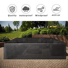 Copertura della Mobilia da Giardino 200 x 160 x 70 cm, GreenEur Copertura Impermeabile Giardino Telo Antipolvere per Arredo Esterno, Copertura Tavolo da Giardino, in PVC, per Divano,Tavolo, Sedie