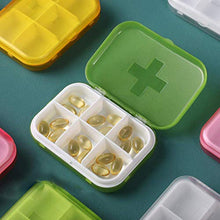 BGSFF Portapillole Organizer per medicinali a Grande capacità, Liscio e Durevole, Verde, 6 Griglie