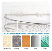 Mensola doccia Doccia angolare Caddy, Scaffale doccia a parete con adesivo, Sus304 Scaffale per il bagno in acciaio inox Nessuna perforazione, organizzatore di stoccaggio per servizi igienici, cucina