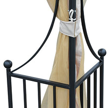 Outsunny Gazebo da Giardino 3x3M in Metallo con Tettuccio e Pareti in Poliestere Beige