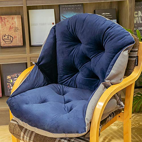 Cuscino per Sedia a Forma di Conchiglia in Morbido Velluto,Cuscino Spesso Sedia con Schienale,Cuscino Sedile in Peluche per L'Ufficio Auto Sedia Dondolo Amaca Sedia da Giardino e Poltrona A 45x53CM