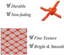AI LI WEI Protective Net Decoration/Bambini Stair Sicurezza Nets Recinto Protezione Reti Balcone anticaduta Nets Decor Reti Cat Nets Ristorante Bar soffitto reti da Calcio Reti Uccello Nets Arancione