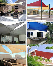 Lanbent Tenda a Vela Parasole Triangolare Protezione Solare, Terrazza, Giardino e Balcone Rete Parasole, HDPE Anti UV Traspirante Vela Ombreggiante, con Corde e Moschettoni