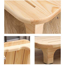 ZXCVB Sgabello con Gradino in Legno massello, Sgabello da Barba Resistente, Leggero e Antiscivolo, Sgabello Piccolo per Bambini, per casa, Bagno, Comodino