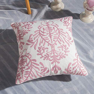 JKHOIUH Stile Nazionale Moderno E Minimalista Geometrico Colore Solido Casa Soggiorno Divano Letto Cuscino Ricamo Tavolo E Cuscino Cuscino della Sedia (Colore : Crystal Flower, Size : 45 * 45cm Set)