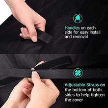 Telo copritavolo da esterno Mobili da giardino impermeabile Covers Coperchio for la copertura di protezione Dust BBQ incatramata for barbecue (nero / 120 × 60 × 160 centimetri, 120 × 47 × 103 centimet