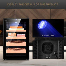 WSKFC Cigar Humidor Elettrico del Dispositivo di Raffreddamento Dual-Core di refrigerazione ospitare Fino a 400 sigari, 2.47 Cubic Ft (Oro)