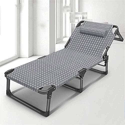 PAKUES-QO Lettino Prendisole Pieghevole reclinabile, lettini Grandi Portatili Antiscivolo, Traspirante, Robusto e Durevole per terrazza da Giardino Supporto per Patio 660 libbre (Colore: B)