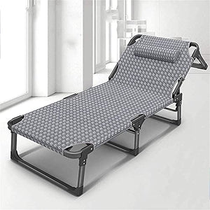 PAKUES-QO Lettino Prendisole Pieghevole reclinabile, lettini Grandi Portatili Antiscivolo, Traspirante, Robusto e Durevole per terrazza da Giardino Supporto per Patio 660 libbre (Colore: B)