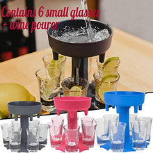 TINGYIN 6 Dispenser per Bicchieri e Supporto portabevande liquidi di riempimento Giochi Bevande Cocktail da Bar con Slogan smontato portabottiglie Portatile Tazza in Acrilico Pezzi