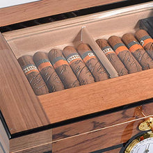 Humidor per Sigari Humidor Humidor A Temperatura Costante Scatola per Sigari in Legno di Cedro Scatola per Umidificazione per Sigari Grande capacità per 100 Sigari