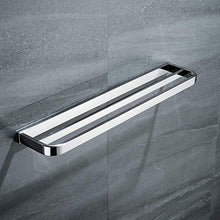 Celbon SUS304 - Portasciugamani doppio da 60 cm, in acciaio INOX cromato, per bagno, doppio portasciugamani e accessori da bagno