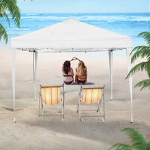 COBIZI Gazebo da Giardino 3 x 3 m Gazebo Pieghevole Impermeabile, con 4 pareti Laterali e Gambe Regolabili e Finestra per Giardino, per Giardino, Picnic, Spiagge, Feste, attività all'Aperto(Bianco)