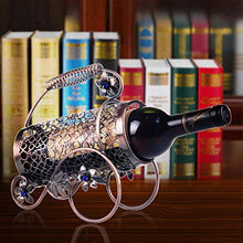 LHQ-HQ Bottiglia di Vino Wine Rack Rack Retro Ferro Battuto Wine Rack Moda Creativa Wine Rack Hollow Triciclo Bottiglia di Vino Rack Decoration