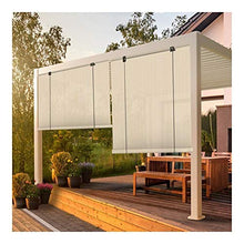 Kit Tenda A Rullo Parasole, Schermata Privacy, Polietilene Ventilazione Tasso di Blocco 85% Installazione Senza Pugno per Balconi, Ufficio, Portico, Fuori dalla Finestra
