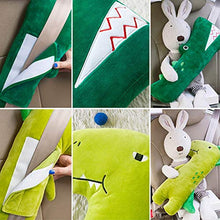 jieqing Dinosauri Peluche Cuscino Decorativo Divano Lussuoso Cuscino Carino Cuscini Carini Simpatici Cuscini per Ragazze Cuscino Morbido per Bambini Crocodile