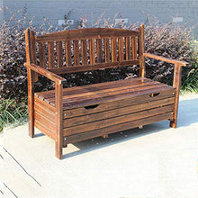 AIOEJP Armadietto da Giardino Esterno Esterni in Legno Scatola Portaoggetti Portico Anteriore E Posti A Sedere All'aperto con Maniglie Portatili per Giardino