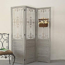 Room Screen Even Paravento Pieghevole deliberatamente Vecchio Effetto, Schermo Pieghevole in Legno Rimovibile per Camera da Letto per Hotel, Decorazione Adatta