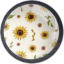 Girasole modello vintage retrò Pomelli per Porta Set di 4 Pomelli per Mobili Manopole per Cassetti Cucina Armadio Vetro