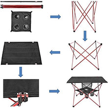 Tavolo da picnic all'aperto Tavolo da campeggio Pieghevole Picnic Table Portable Pieghevole Campeggio Picnic Table Party Cucina Giardino all'aperto Giardino BBQ in alluminio per cucina all'aperto Gard