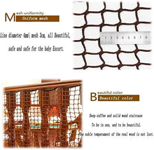 Protective net decoration / For bambini Scale antiurto Net Balcone Protezione Net Brown Cat interna ed esterna disponibile Bambino Safety Net Dimensione 2,5 centimetri maglia di 4 millimetri corda net