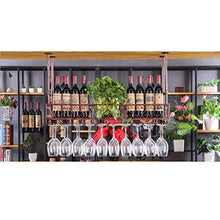 LWW Wine Rack, cremagliera di vetro di vino/a soffitto attaccatura del supporto di bottiglia del vino supporto del metallo ferro vetro vino Holder alta Cup/Altezza regolabile Rack Wine Glass,80 *