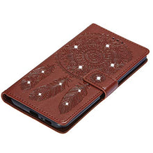 GIMTON Cover Galaxy A80, Antiurto Custodia in PU Pelle con Slot Carte e Cinturino da Polso per Samsung Galaxy A80, Magnetico Cover di Portafoglio, Marrone