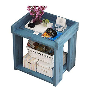 Comodino Assemblea Household Addensare Soggiorno Camera Bagno Locker Corridoio Studio Multifunzione 38X30X48cm FANJIANI (Color : Blue)