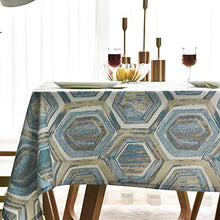 WSJIABIN Decorazioni per la casa Tovaglia Tavolo da tè Tessuto Blu Geometrico Rivestimento Tavolo da Pranzo Europeo Soggiorno Tovaglia Impermeabile Tovaglia