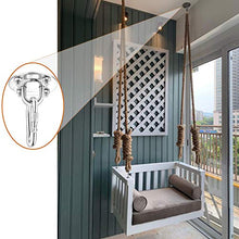 FOGARI Acciaio Inossidabile Gancio per Soffitto,capacità di Carico Fino a 500 kg, Supporto Sospensione Girevole a 180 °,Staffa Gancio a Soffitto,per Girevoli Supporto Yoga Hammock