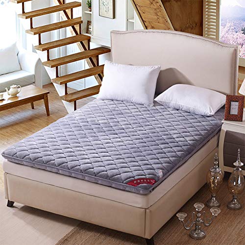 GEDHH Materassi Tatami, Materasso da Pavimento Spesso in Tatami 6 cm, Materasso futon Pieghevole Giapponese trapuntino Imbottito, Tappetino per Tatami per Studenti Domestici,B,150 * 200cm/59 * 79inch