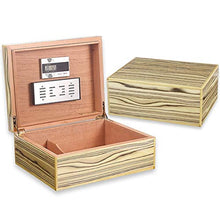 Sigari Humidors - Legno di sigari di Cedro Portatile Set di Legno SIDA Wood Cigar Humidor Cigar Box 40 Pack Cachi Modello 300 * 240 * 120MM Cedro Spagnolo Contenitore di immagazzinaggio