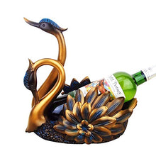 Elegante Semplicità Doppio Cigno Portabottiglie Bronzo Continental Home Desktop Portico Bar Decorazioni Soggiorno Armadietto Del Vino Decorazione Artigianato Creativo Regali Bello Ed Elegante, HJJ