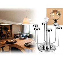 WJJ Portavini Parete Vintage Acciaio Inossidabile Wine Glass Gancio, Elegante Cremagliera di Vetro di Asciugatura/Bicchieri di Vino Cremagliera/Calici Holder Bagagli con 6 Ganci for Molteplici Usi