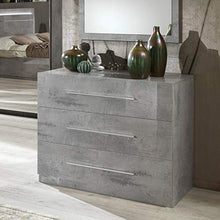 Letto Facile MF Cassettiera Star Marmo Lucido 3 cassetti, 100 x 43 x h77 cm
