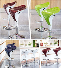 JIU SI Sedia Sgabello Girevole, Altezza Regolabile con sgabelli Moderni con poggiapiedi, Cucinare da Cucina ad Alto Sgabello Dinning Chair (Colore : Blu)