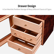 Minmin Umidificatore naturale del sigaro della scatola di fumo dell'umidificatore del sigaro di legno solido del cedro del piano solido naturale del cedro accessori del sigaro (Design : A)