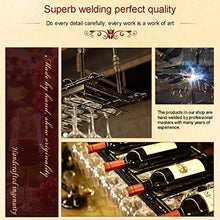 Wine Rack Gqq @ Portabottiglie da Soffitto Portabicchieri Sospeso Supporto per Vetro A Parete Scaffale di Vetro del Vino Rosso Capovolto Bar Supporto per Calice Porta Calici per Cucina da Bar